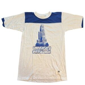 Vintage 70s University of Pittsburgh Mayo Spruce Shirt 50/50 USA Medium